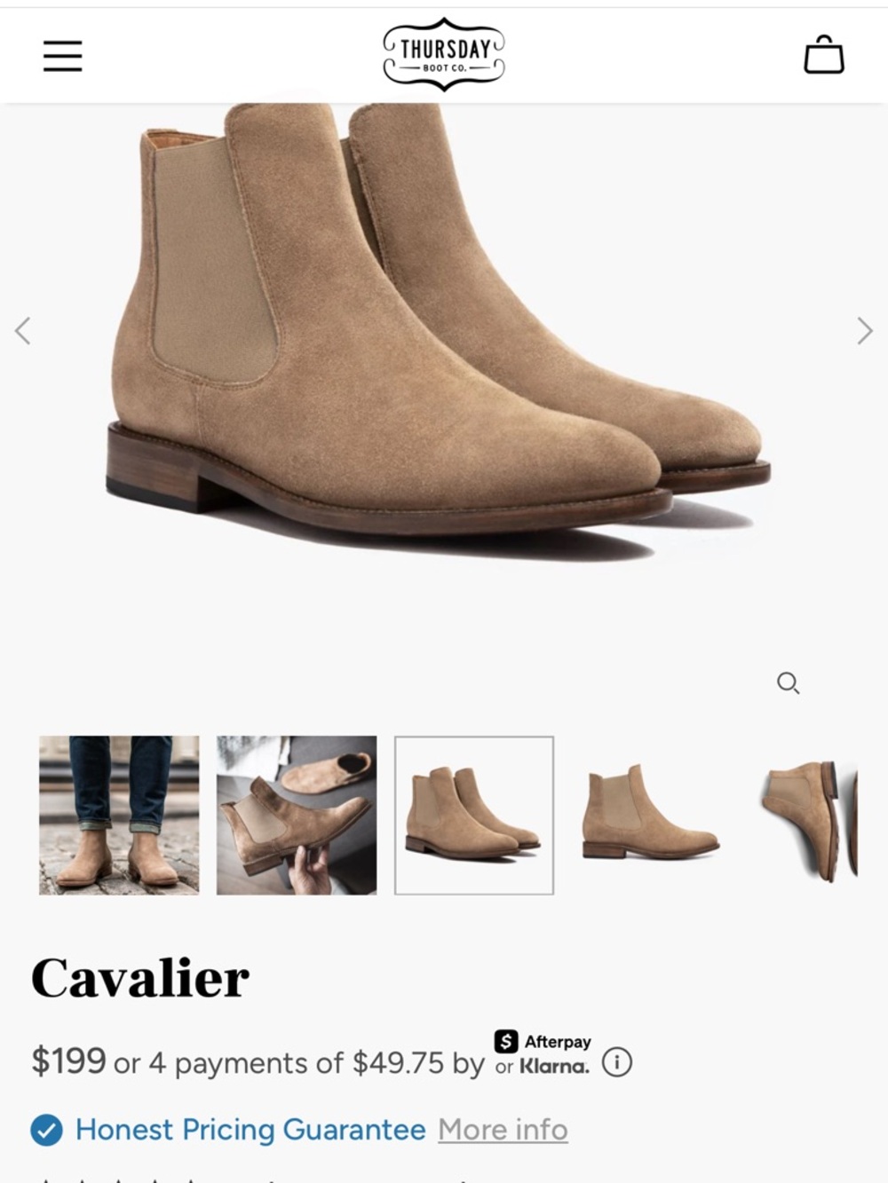 Thursday Boot Company Cavalier Chukka Boots - Taupe Suede